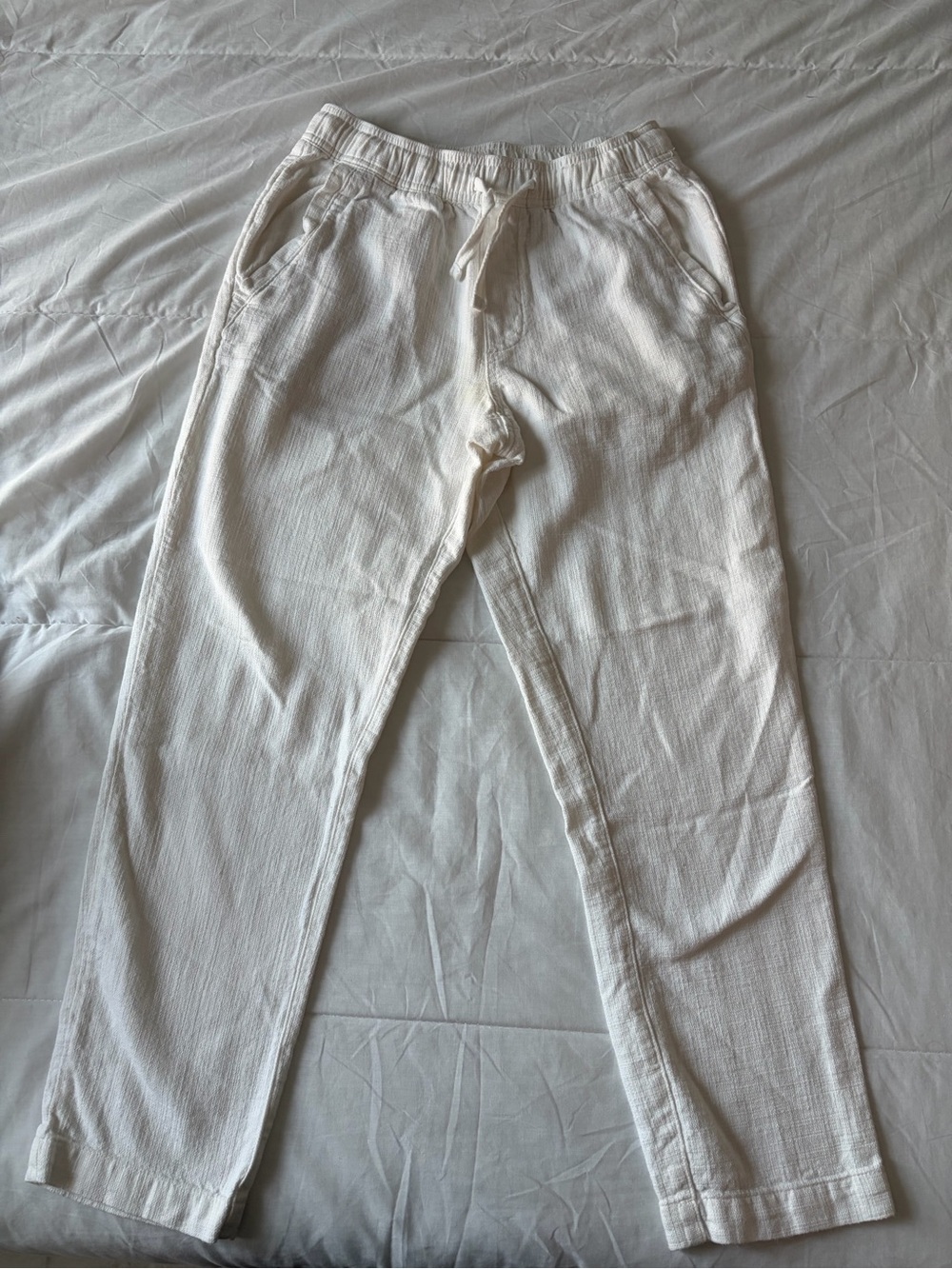 ZARA White Linen Men’s Pants